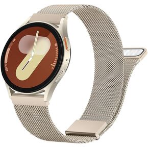 Vancle Metal Bands Compatible with Samsung Galaxy Watch 7 Band 40mm 44mm, Galaxy Watch FE Bands 40mm, 20mm Stainless Steel Mesh Watch Strap for Galaxy Watch 7 Band Women Men
