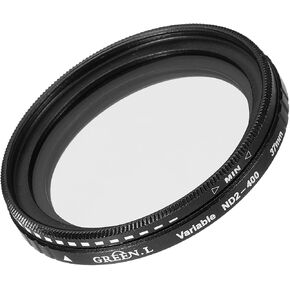 MECCANIXITY ND2-400 Lens Filter Variable Neutral Density Lens Filter 82mm Circular ND Filter Grayscale Filter for Camera Photography Lens
