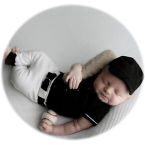 Zeroest Newborn Baby Boy Girl Photography Props Basketball Theme Outfits Baseball Football Fabric Set for Newborn Photo Shoot