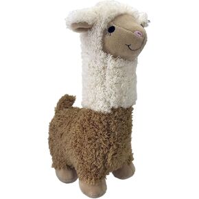 PetSport Dolly Llama Super Soft Plush Dog Toy with Squeaker, 9.5 Inch, for Medium to Large Dogs (Single)