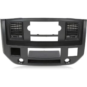 G-PLUS Radio Trim Panel Surround Black Dashboard OEM Compatible with 1994-1997 Dodge Ram Dash Bezel 55114870-1
