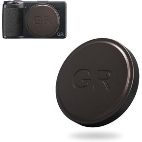 LC-GR3 Metal Lens Cap for Ricoh GR IIIx HDF, GR IIIx, GR III HDF, GR III & GR II Cameras - Durable Protection Lens Cap with Soft EVA Interior for Optimal Lens Protection Against Scratches (Grey)