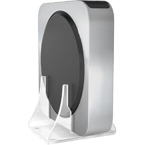 Acrylic Desktop Stand Compatible with Apple Mac Mini M1, M2, M2 Pro Chip Vertical Stand Holder Compatible with Mac Mini 2010-2023 Anti-Slip Stand Compatible with Mac Mini PC Clear