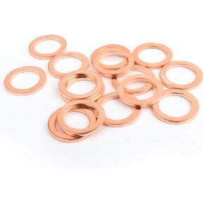 12PCS Oil Drain Plug Gasket Compatible with Toyota Lexus,Oil Pan Drain Plug Gasket Replaces OEM#9043024003 1215710010,Professional Car Accessories Crush Washer Oil Drain Plug