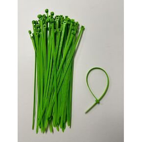11-inch Fluorescent Green Multi-Purpose Cable Tie, 75-lb Tensile Strength, 100-Pack