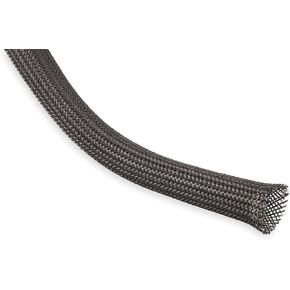 Techflex CCP0.50BK Flexo Clean Cut 1/2-Inch Braided Cable Sleeve, Black - 100 Feet