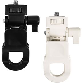 2pcs Selfie Light Clip, Anti-Slip for Monitor Mount with 1/4 Universal Screw Multiple-Use Camera Clamp Phone Light Holder Attachment for Laptop Tripod Live Stream