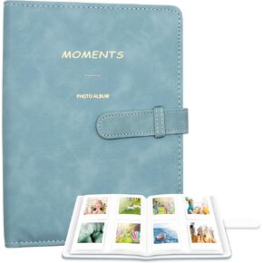 Ablus 256 Pockets Photo Album for Polaroid SnapTouch Zip Mint Cameras Printers, for Instax Mini 11 12 9 8+ 8 LiPlay Instant Camera Film, Mini Link SP-1 Printer (Dark Blue)