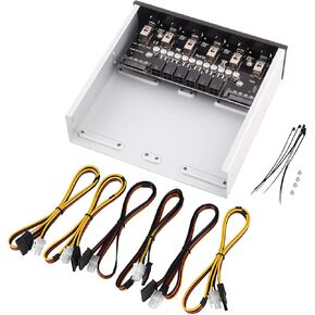 SUNGOOYUE Hard Drive Power Switch Module, 6 Power OutputsDrive Switcher for Desktop PC - Hard Drive Selector