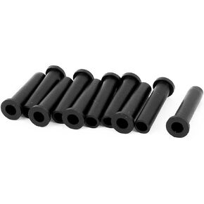 uxcell® 10pcs 33mm Length 5mm Inner Dia Rubber Strain Relief Cord Boot Protector Cable Sleeve Hose for Power Tool