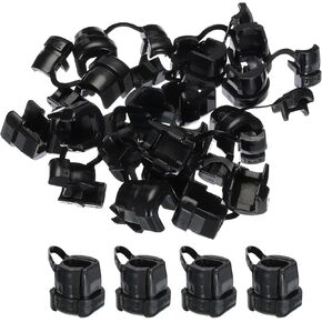MECCANIXITY 15pcs 6.5-8mm Strain Relief Cord Connector Cable Bushing Boot Sleeve for Electric Cable Cord Insulation Protection, 7N-2