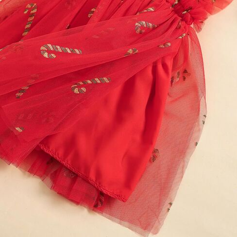 Toddler Christmas Tutu Dress Baby Girl Sleeveless Layered Tulle Dress Little Girl Princess Dresses Christmas Outfit in Saudi Arabia