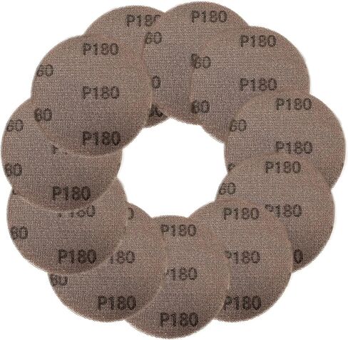 30PCS 5 Inch Mesh Sanding Discs Hook and Loop, 80 100 120 180 240 320 Assort Grit Dust Free Mesh Sanding Pads, Abrasive Net Sander Disc Anti-Blocking Mesh Sandpaper for Car, Wood Furniture Floor in Saudi Arabia