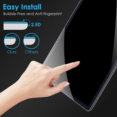 واقي شاشة DETUOSI 2-PACK لجهاز Samsung Galaxy Tab S6 Lite 10.4 بوصة 2024/2022/ 2020 Android Tablet (SM-P620N/ P613/ P610)، غشاء زجاجي مقوى فائق الوضوح وسهل التركيب Mica para Galaxy Tab S6 Lite in Saudi Arabia