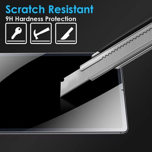 واقي شاشة DETUOSI 2-PACK لجهاز Samsung Galaxy Tab S6 Lite 10.4 بوصة 2024/2022/ 2020 Android Tablet (SM-P620N/ P613/ P610)، غشاء زجاجي مقوى فائق الوضوح وسهل التركيب Mica para Galaxy Tab S6 Lite in Saudi Arabia