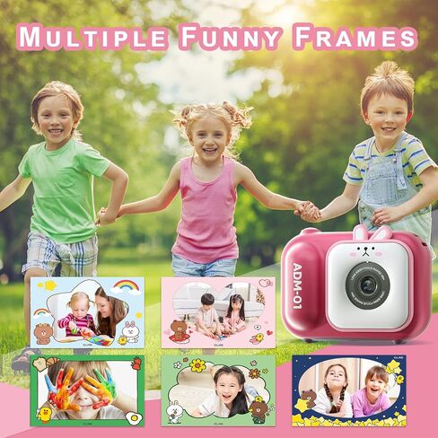 Kids Camera,Kids Camera for Girls,Kids Digital Camera Kids Video Camera for vlogging with 32GB SD Card,Toddler Toys Christmas Birthday Gifts for Girls Age 3-9 in Saudi Arabia