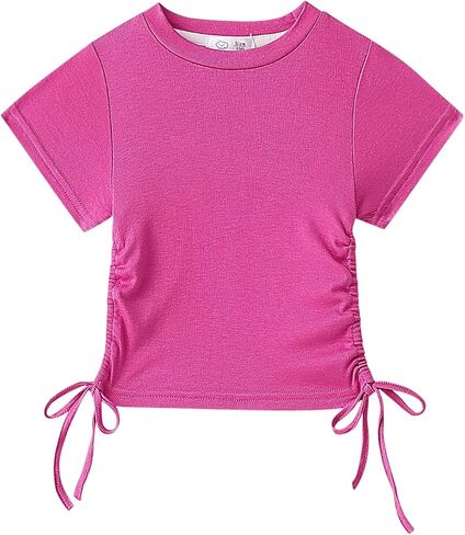 Toddler Girls Clothes Set Short Sleeve Ruched T-Shirt Tops Tee & Flare Pants Set Bell-bottoms Summer Outfits in Saudi Arabia