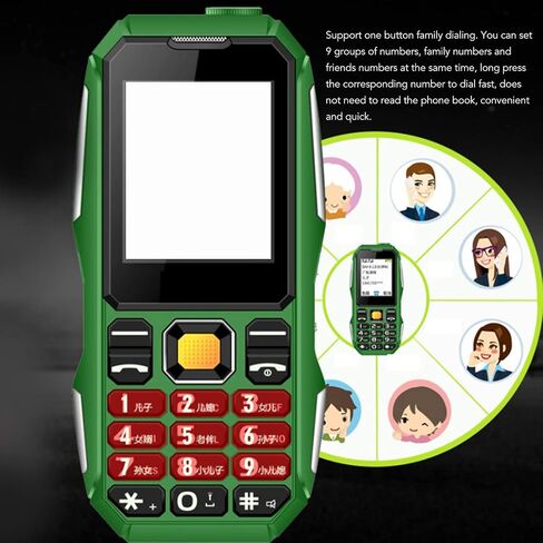 Zopsc Unlocked Cell Phone for Seniors, Big Large Speaker Phone with 1.8 Inch Screen, Camera, Radio, Flashlight, Dual SIM Dual Standby 5800mAh Battery, Rugged Phone for in Saudi Arabia