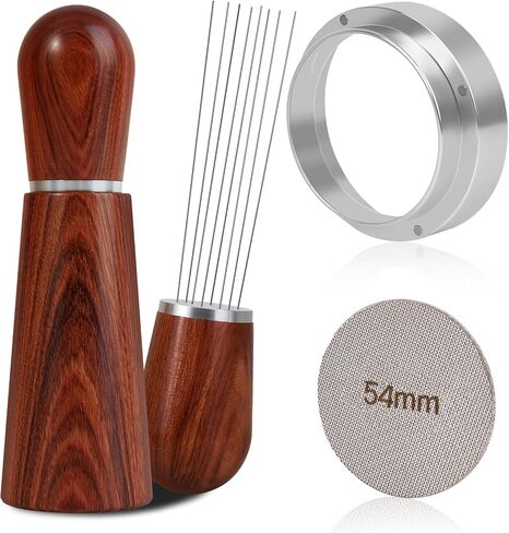 Reoszeank 51mm Espresso Accessories Kit, WDT, Dosing Funnel, Puck Screen in Saudi Arabia