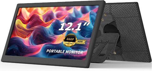 Portable Monitor, 12.1 Inch 1080P FHD Portable Monitor for Laptop USB C HDMI, Plug-Play Laptop Screen Extender with Adjustable Foldable Stand for Laptop,PC,Mac,PS4,Xbox,Swich in Saudi Arabia