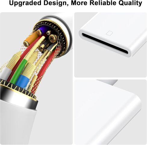 قارئ بطاقة SD لجهاز iPhone iPad، قارئ بطاقة ذاكرة USB C وموصل Lightning مزدوج، محول قارئ بطاقة SD 2 في 1 لهاتف iPhone 16 15 14 13 12 11 XS XR X 8، عارض كاميرا محمول، التوصيل والتشغيل in Kuwait