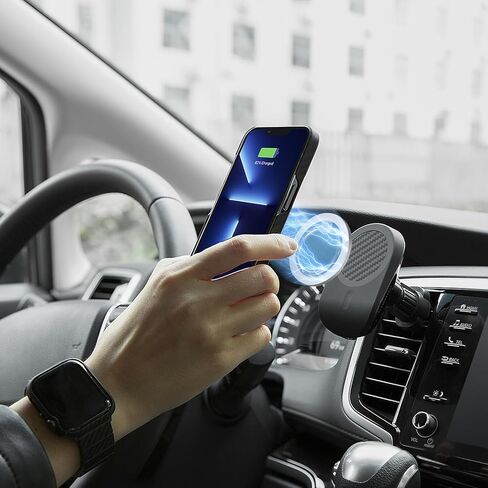 حلقة هاتف مغناطيسية، حامل حامل حلقة هاتف الإصبع، مقبض حلقة مغناطيسية لهواتف iPhone، Android، ملحقات Mag الآمنة. (طلاء النيكل الأسود) in Kuwait