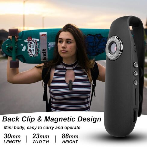 Mini Boby Camera,1080P HD Motion Detection,Portable Body Camera with Audio and Video Recording, Wearable for Daily Recording, Law Enforcement and Security Personnel, Sports Recording in Kuwait