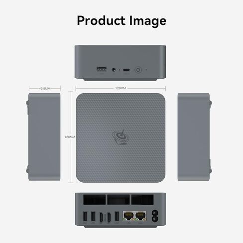 Beelink EQR6 Mini Desktop PC with AMD Ryzen 9 6900HX 8C/16T, 24GB DDR5 1TB NVMe M.2 SSD, Dual Display Output, Built in PSU, WiFi 6, 1000M RJ45, Bluetooth 5.2 W-11 Mini Computer in Kuwait