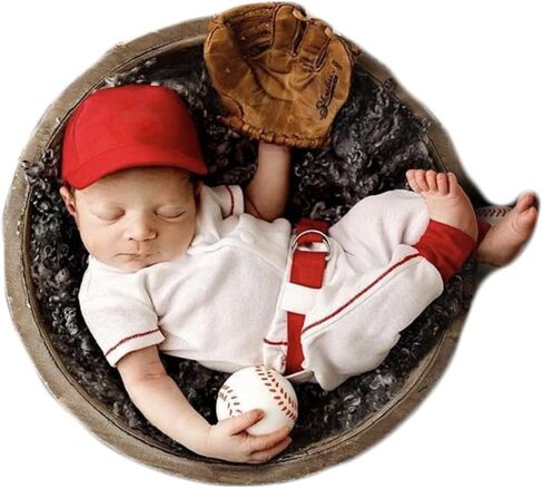 Zeroest Newborn Baby Boy Girl Photography Outfits Theme Props | Basketball, Baseball, Football, Fabric Outfits Set for Newborn Photo Shoot in Saudi Arabia