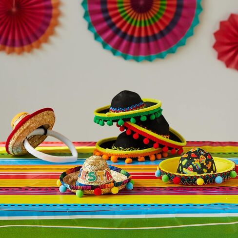 عصابة رأس JOYIN Cinco De Mayo Sombrero، 6 عبوات لمهرجانات الكرنفالات، عصابة رأس Dia De Muertos Cinco De Mayo Sombrero، 6 عبوات لمهرجانات الكرنفالات، Dia De Muertos in Kuwait