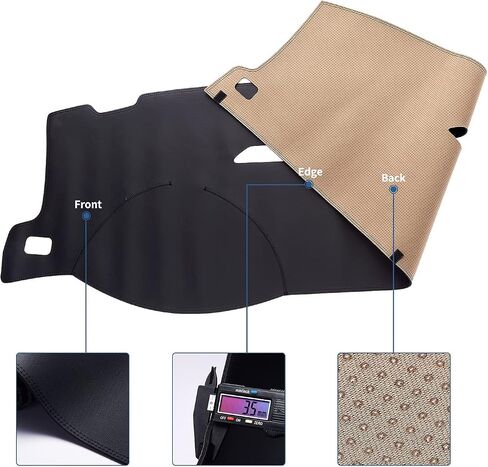 BDFHYK Dash Board Cover PU Dashboard Mat Pad Sun Protection Anti-Vertigo Mat Blanket Compatible with 2007-2011 Toyota Camry in Saudi Arabia