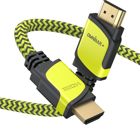 كابل HDMI 4K 60 هرتز 6 أقدام، سلك HDMI مجدول فائق السرعة، 18 جيجابت في الثانية، 4K @ 60 هرتز، فائق الدقة، 2160P، 1080P، ARC، ثلاثي الأبعاد، HDCP 2.2 سلك HDMI للكمبيوتر المحمول، الشاشة، PS5، PS4، Xbox One، Fire TV in Kuwait