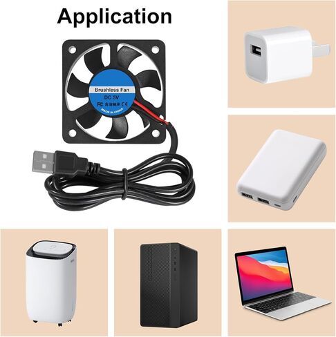 2 قطعة 40 مللي متر مروحة 1.57in USB فرش التبريد تيار مستمر 5 فولت 40 مللي متر x 10 مللي متر مروحة تبريد سرعة 4200 دورة في الدقيقة مروحة لتهوية التبريد DIY in Saudi Arabia