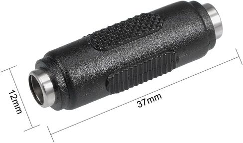 uxcell 5Pcs DC Power Connector Adapter 5.5mmx2.1mm Female to Female Cable Jack Socket Converter for Laptop CCTV Camera strip lighting Black in Kuwait