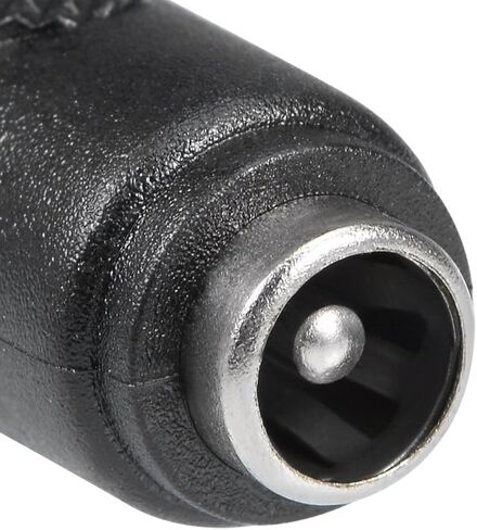 uxcell 5Pcs DC Power Connector Adapter 5.5mmx2.1mm Female to Female Cable Jack Socket Converter for Laptop CCTV Camera strip lighting Black in Kuwait