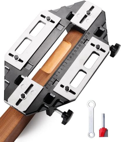 Door Hinge Jig Aluminum Alloy Hole Opener Slotting Locator Guide Lock for Woodworking Installation in Kuwait