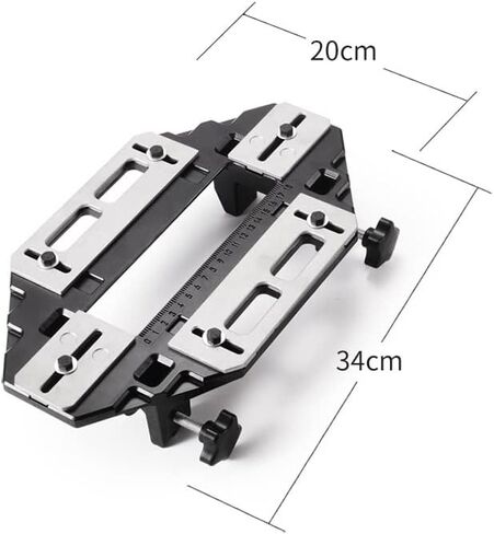 Door Hinge Jig Aluminum Alloy Hole Opener Slotting Locator Guide Lock for Woodworking Installation in Kuwait