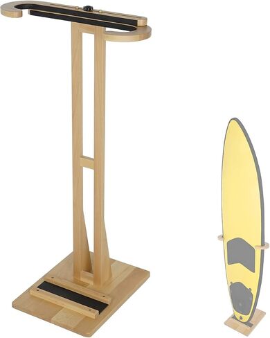 Surfboard Stand Racks, Indoor Display Stand Shortboard and Longboard Organizer Floor-standing Design, Storage & Display for Shortboard and Longboard, Wooden in Saudi Arabia