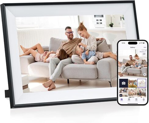 ZBQEJ Digital Picture Frame WiFi Smart 10.1 Inch with 32GB Memory, Digital Photo Frame with 1280x800 IPS LCD Touch Screen, Share Photos/Videos Instantly via Uhale App from Anywhere in Saudi Arabia