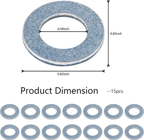 12PCS Oil Drain Plug Gasket Compatible with Toyota Lexus,Oil Pan Drain Plug Gasket Replaces OEM#9043024003 1215710010,Professional Car Accessories Crush Washer Oil Drain Plug in Saudi Arabia