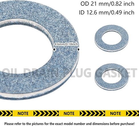 12PCS Oil Drain Plug Gasket Compatible with Toyota Lexus,Oil Pan Drain Plug Gasket Replaces OEM#9043024003 1215710010,Professional Car Accessories Crush Washer Oil Drain Plug in Saudi Arabia