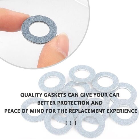 12PCS Oil Drain Plug Gasket Compatible with Toyota Lexus,Oil Pan Drain Plug Gasket Replaces OEM#9043024003 1215710010,Professional Car Accessories Crush Washer Oil Drain Plug in Saudi Arabia