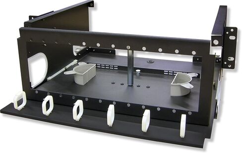 لوحة 4U Fiber Optic Rackmount، تحتوي على 12 لوحة أو وحدة بصمة LGX بسعة قصوى تبلغ 288 أليافًا. يناسب رفوف مقاس 19 و23 بوصة. in Kuwait