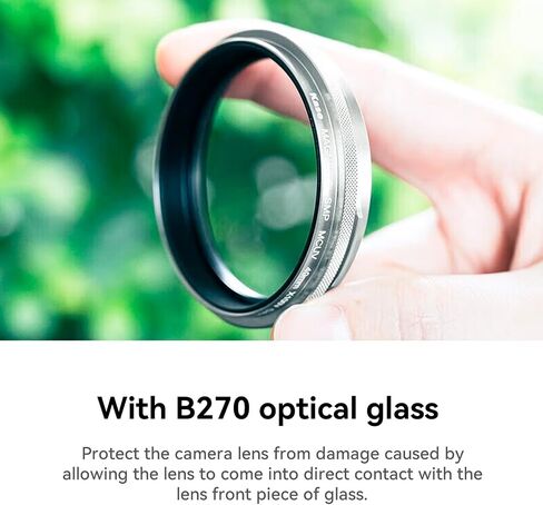 Kase MCUV UV III Protection Lens Filters for Fujifilm X100 Series Camera X100/X100S/X100F/X100T/X100V/X100Vi, HD Optical Glass, Waterproof Nano Coating-Black Frame in Saudi Arabia