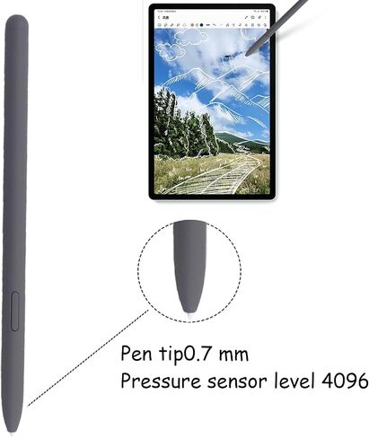 2 Pack Galaxy Tab S9 FE S Pen for Samsung Galaxy Tab S9 FE / S9 FE+ Stylus Pen,Replacement for Samsung Galaxy Tab S9 FE Pen(Grey) in Saudi Arabia