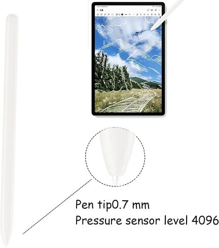2 Pack Galaxy Tab S9 FE S Pen for Samsung Galaxy Tab S9 FE / S9 FE+ Stylus Pen,Replacement for Samsung Galaxy Tab S9 FE Pen(Grey) in Saudi Arabia