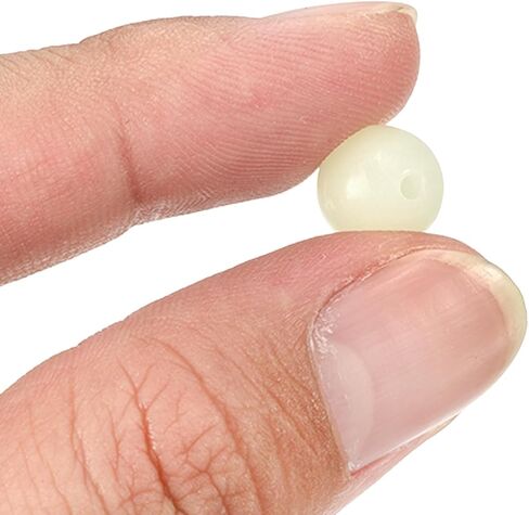 200 قطعة من خرزات الصيد المتوهجة من M METERXITY - أدوات طُعم بيض مستديرة بلاستيكية مضيئة توضع على أداة المعالجة الخارجية (4 مم، أحمر) in Kuwait