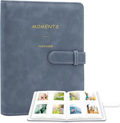 ألبوم صور Ablus 256 جيبًا لطابعات كاميرات Polaroid SnapTouch Zip Mint، لفيلم Instax Mini 11 12 9 8+ 8 LiPlay الفوري، طابعة Mini Link SP-1 (أزرق داكن) in Kuwait