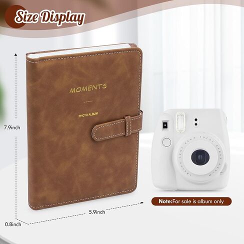 ألبوم صور Ablus 256 جيبًا لطابعات كاميرات Polaroid SnapTouch Zip Mint، لفيلم Instax Mini 11 12 9 8+ 8 LiPlay الفوري، طابعة Mini Link SP-1 (أزرق داكن) in Kuwait