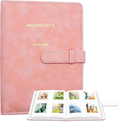 Ablus 256 Pockets Photo Album for Polaroid SnapTouch Zip Mint Cameras Printers, for Instax Mini 11 12 9 8+ 8 LiPlay Instant Camera Film, Mini Link SP-1 Printer (Pink) in Saudi Arabia